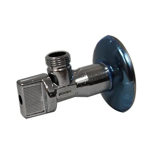 Vanne à sphère équerre laiton chromé pour lavabo M1/2" (15/21) - sortie M3/8" (12/17) - Sferaco