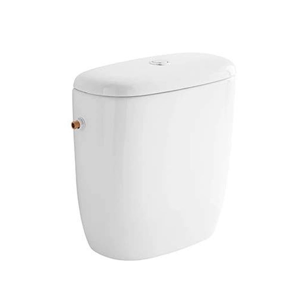 PACK WC Aveiro au sol Sortie Horizontale Entrée Latérale blanc avec bride (Cuvette, Réservoir NF et Abattant Thermoplast NF) - Sanindusa