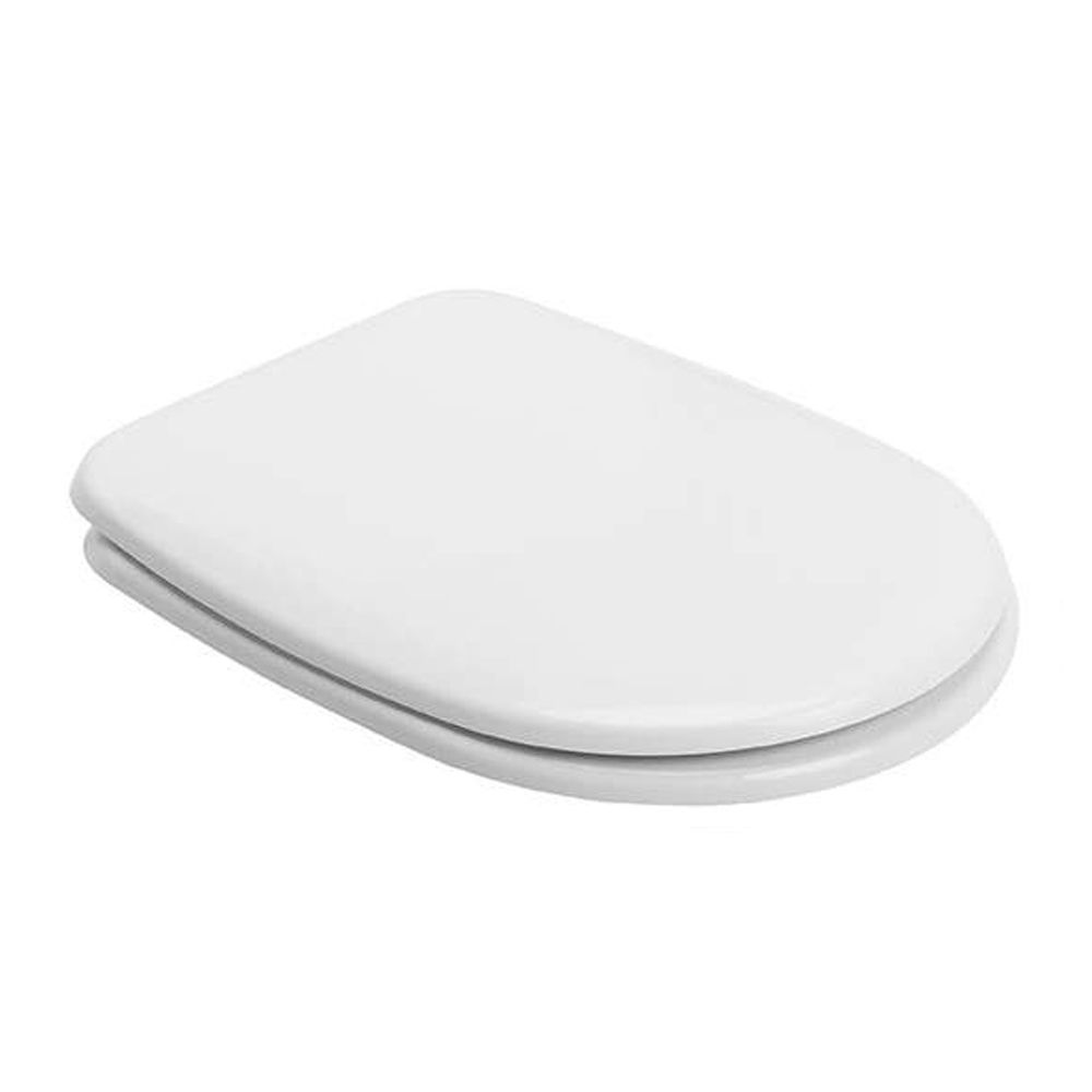 PACK WC Aveiro au sol Sortie Horizontale Entrée Latérale blanc avec bride (Cuvette, Réservoir NF et Abattant Thermoplast NF) - Sanindusa